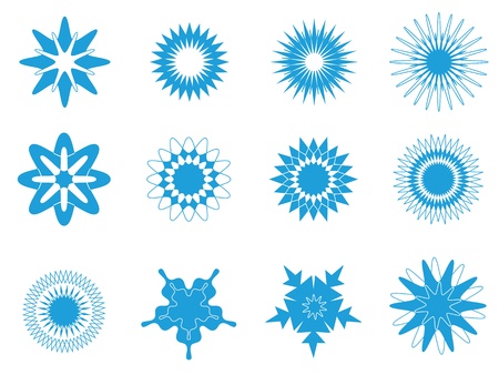 Snowflaces , set のイラスト素材