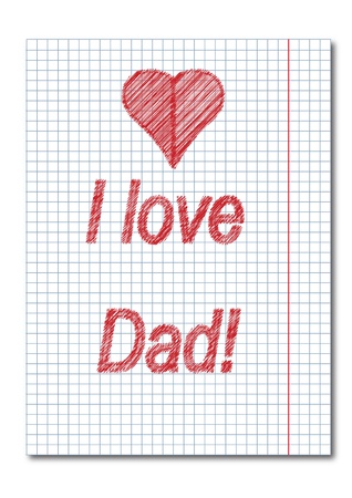 Dad day cardのイラスト素材