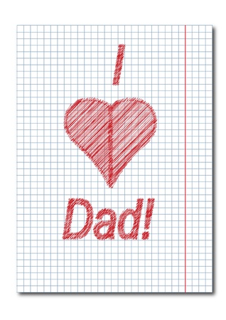 Dad day cardのイラスト素材