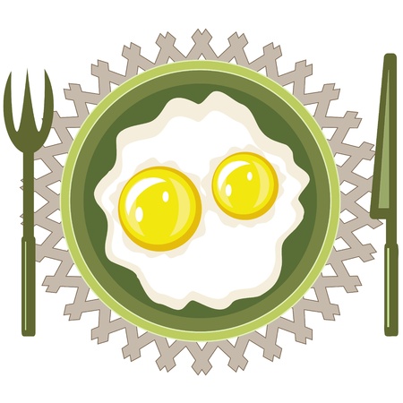 Scrambled eggsのイラスト素材