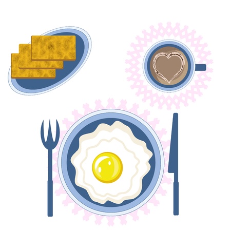 Breakfastのイラスト素材