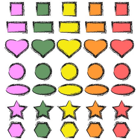 Stickers setのイラスト素材