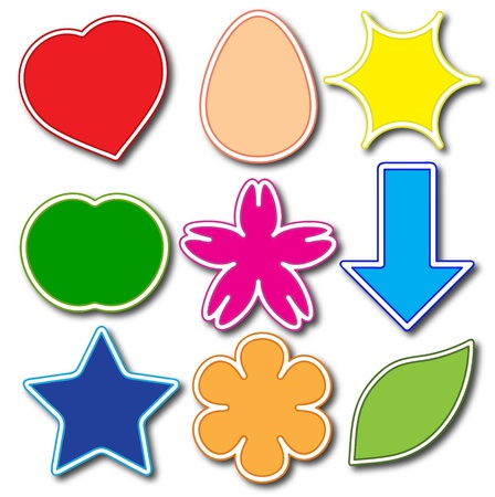 Stickers setのイラスト素材