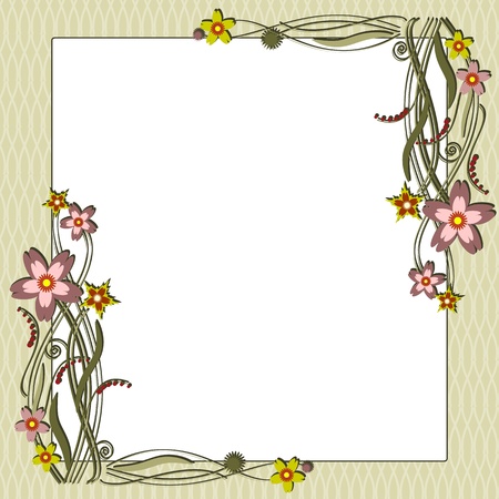 Summer frameのイラスト素材