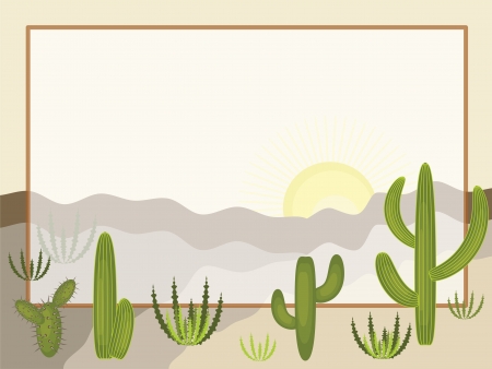Desert  , frameのイラスト素材