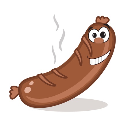 Hot sausage  のイラスト素材