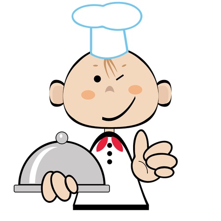 Funny cook, vector のイラスト素材