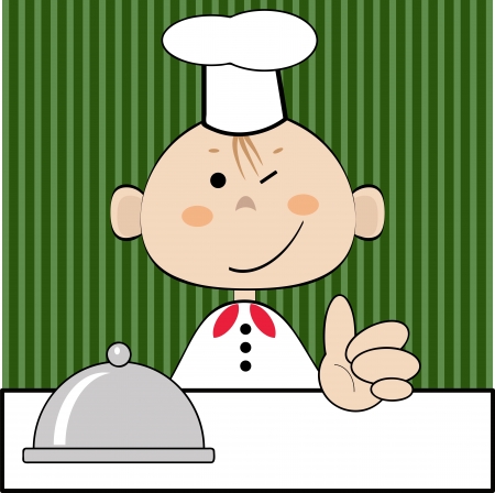 Funny cook, vector のイラスト素材