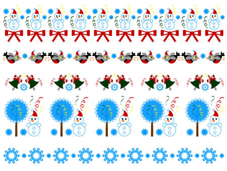 Christmas borders のイラスト素材