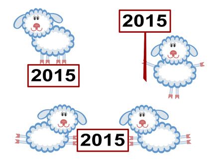 Christmas ,sheep.のイラスト素材