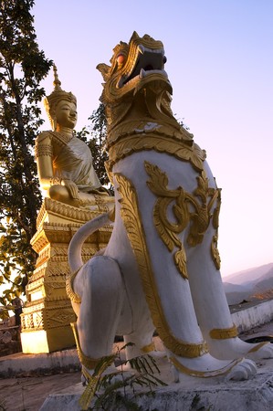 Statue of a god at Phattat-doikongmu