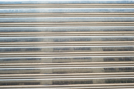 Stainless steel rolled doorの写真素材