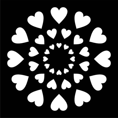 Circle of heartsのイラスト素材