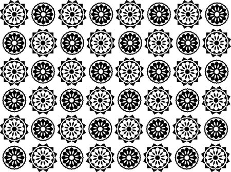 Abstract black & white patternのイラスト素材
