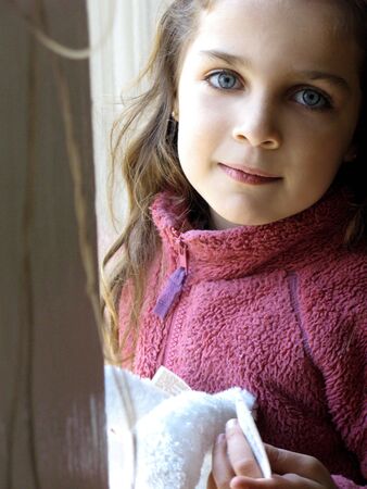 little girl beauty shot の写真素材