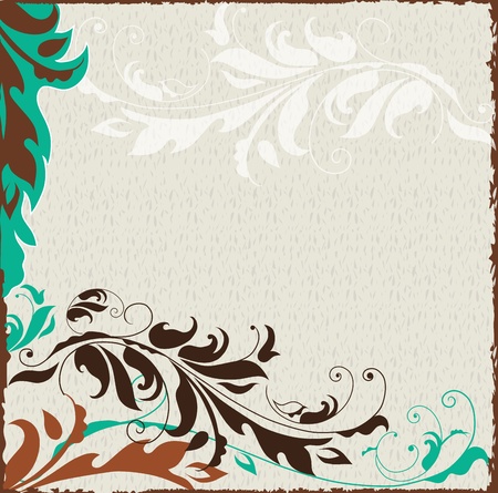 Abstract floral background with space for your textのイラスト素材