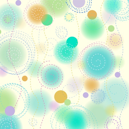 Background with colorful circlesのイラスト素材