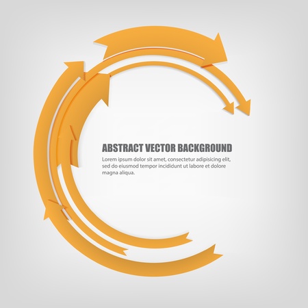 Vector background with yellow arrowsのイラスト素材