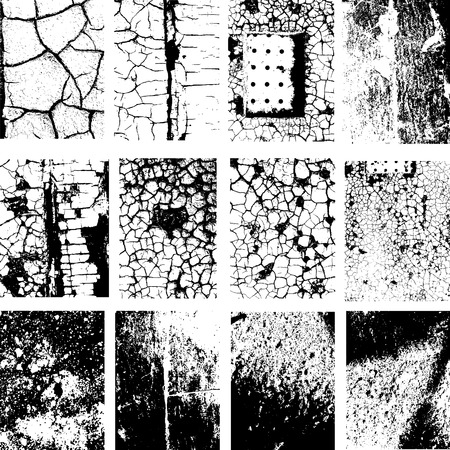 Set of different texturesのイラスト素材