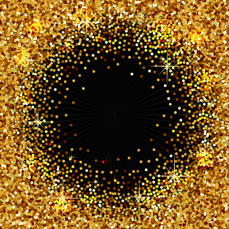 Background with golden sparkles,  beautifull illustration for your designsのイラスト素材