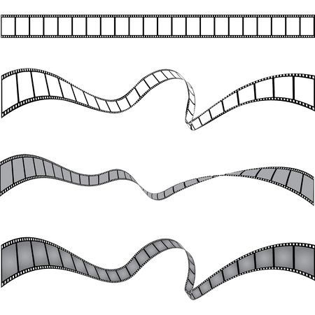 Set of films stripesのイラスト素材