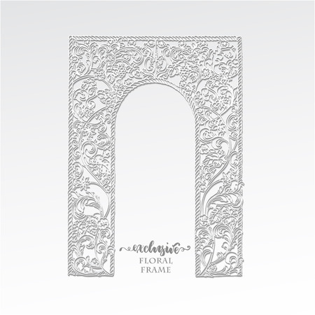 Exclusive floral frameのイラスト素材