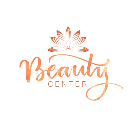 Beauty center name illustrationのイラスト素材