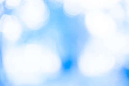 Abstract blurred blue background bokeh from naturalの写真素材