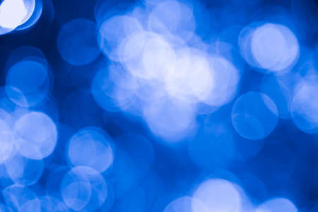 Blue bokeh background and texture from naturalの写真素材
