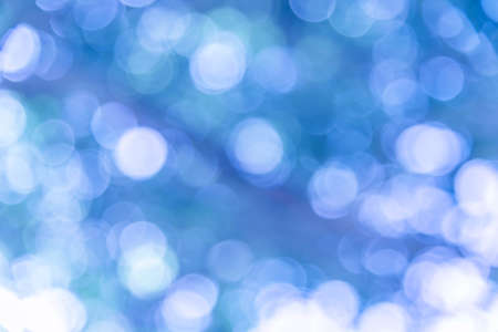 Blue bokeh background from nature, blue bokeh abstract