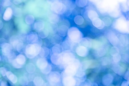 Bule bokeh background from nature, blue bokeh abstractの写真素材