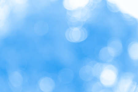 Blue bokeh texture background from naturalの写真素材