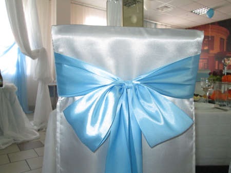 Chair decor in a cafeの写真素材