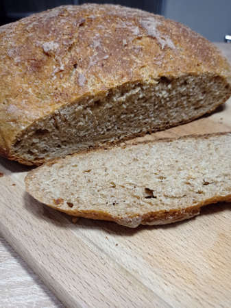 Handmade bread, leavened