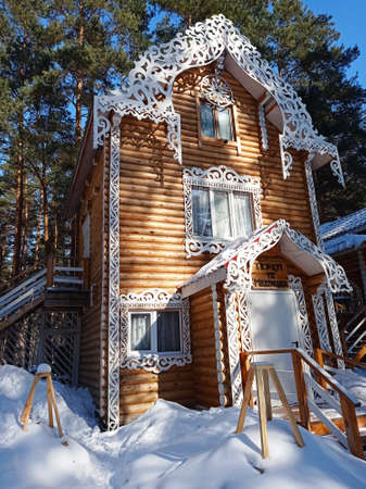 Terem in the winter forestの写真素材