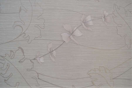 Background, wallpaper with floral patterns. Gray background with pink flowersの写真素材