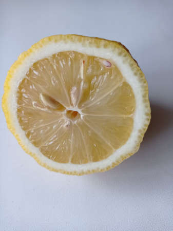 Lemon, lemon sliced, lemon halfの写真素材