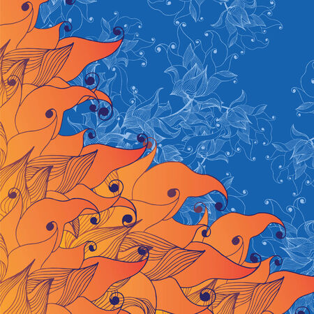 Fire flowerのイラスト素材