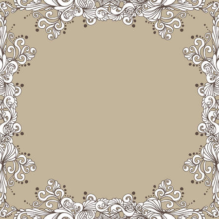 Abstract ornament frameのイラスト素材