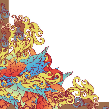 baroque ornamental card or invitation blankのイラスト素材