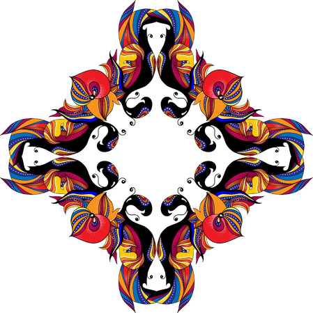 Decorative design element in asian style. Vector fÐ¾rmatのイラスト素材