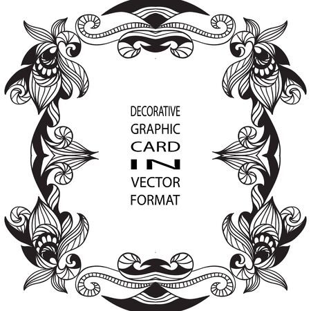 Vintage decorative frame in vector formatのイラスト素材