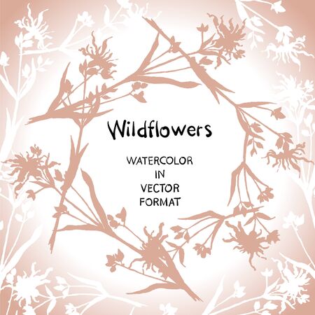 Silhouette. Decorative card design. Vector format.のイラスト素材