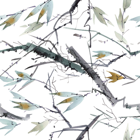 Tree leaves patternの写真素材