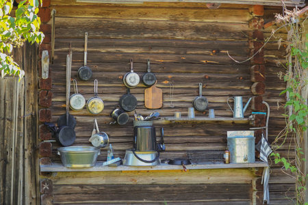 One of Scandinavia's oldest and largest shacks. Still you can find animals during the summer.の写真素材