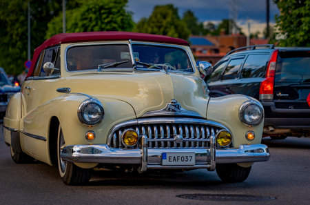 Old american car in Ludvikaのeditorial素材