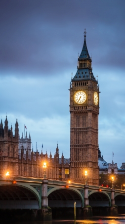 view of big ben with westminster bridge in the foreground