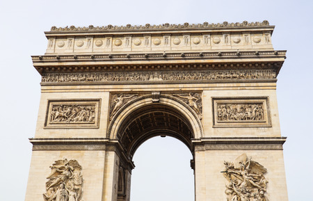 Arch of Triumph ( Arc de Triomphe ), Champs-Elysees in Paris France. April 2019の写真素材