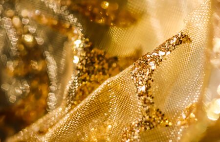 Golden abstract blur defocused background.