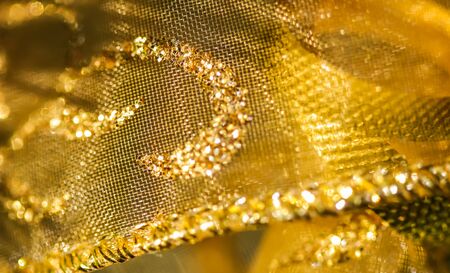 Golden abstract blur defocused background.